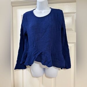 Sam& Lavi crepe blouse with  bell sleeves
